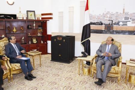 رئيس الجمهورية لدى استقباله ممثل منظمة الصحة العالمية أمس